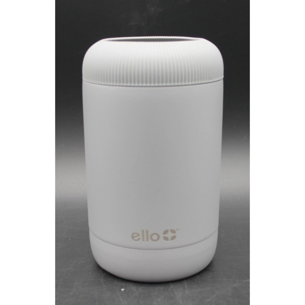 Ello Insulated Can Cooler Gray Stainless Beverage Holder BPA Free